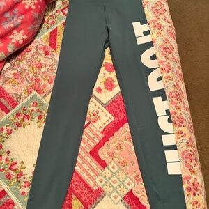 Nike Teal Leggings with Bold Logo